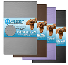 Load image into Gallery viewer, Southpaw Waterproof Pet Feeding Mat 23&quot; x 15&quot;  - Anti-Slip Water Bowl Mat with Raised Edges to Prevent Spills
