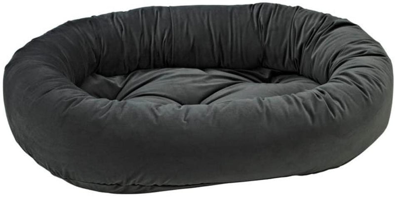Bowsers Ash Platinum Eurovelvet Donut Bed