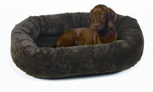 Load image into Gallery viewer, Bowsers Donut Bed, Small, Chocolate Bones
