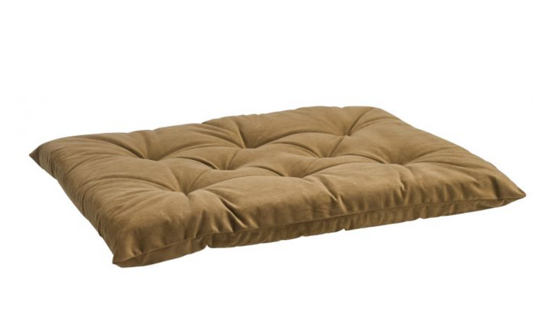 Bowsers Toffee Platinum Microvelvet Tufted Cushion