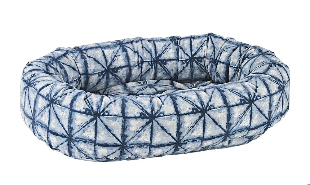 Bowsers Diamond Microvelvet Shibori Donut Bed