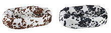 Load image into Gallery viewer, Bowsers Cow Print  Microvelvet Donut Bed
