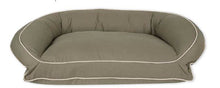 Load image into Gallery viewer, Carolina Pet Company Classic Canvas Bolster Bed with Contrast Cording - Memory Foam
