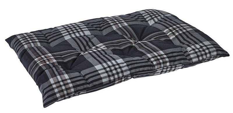 Bowsers Greystone Tartan Diamond Microvelvet Tufted Cushion